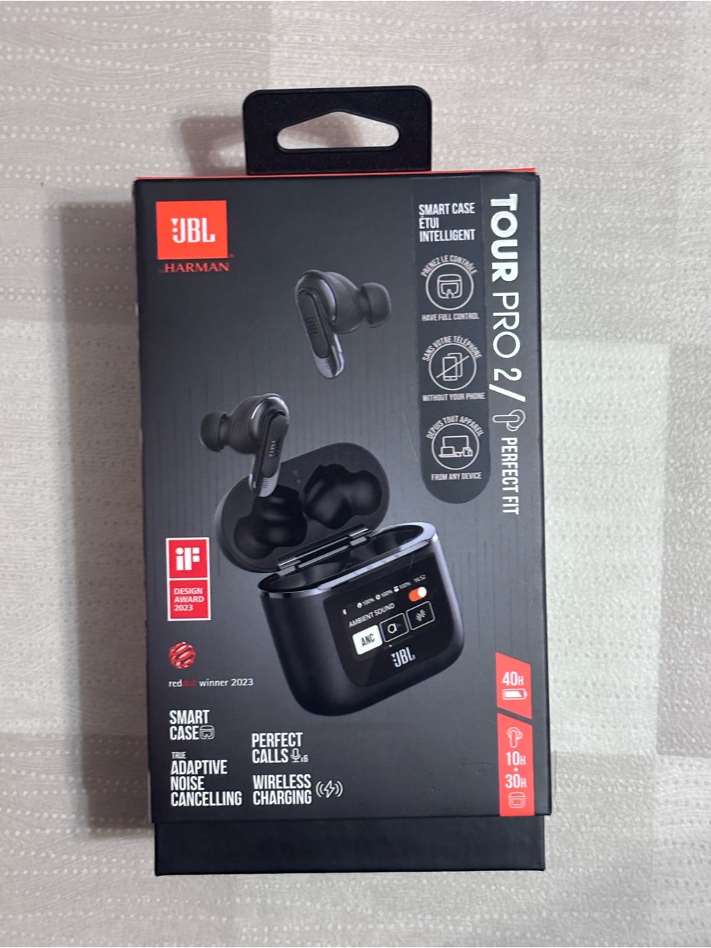 Harman JBL Tour Pro 2 True Wireless Earbuds - Black